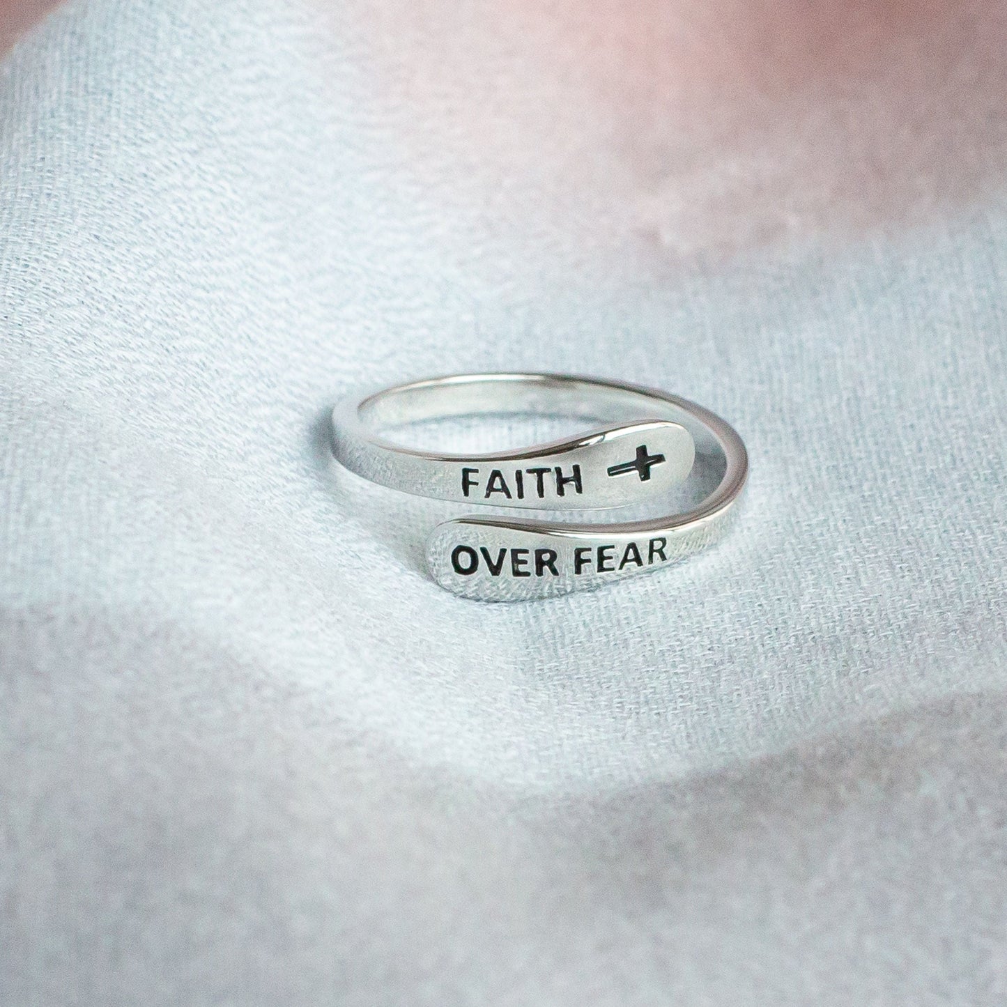 Faith Over Fear Ring