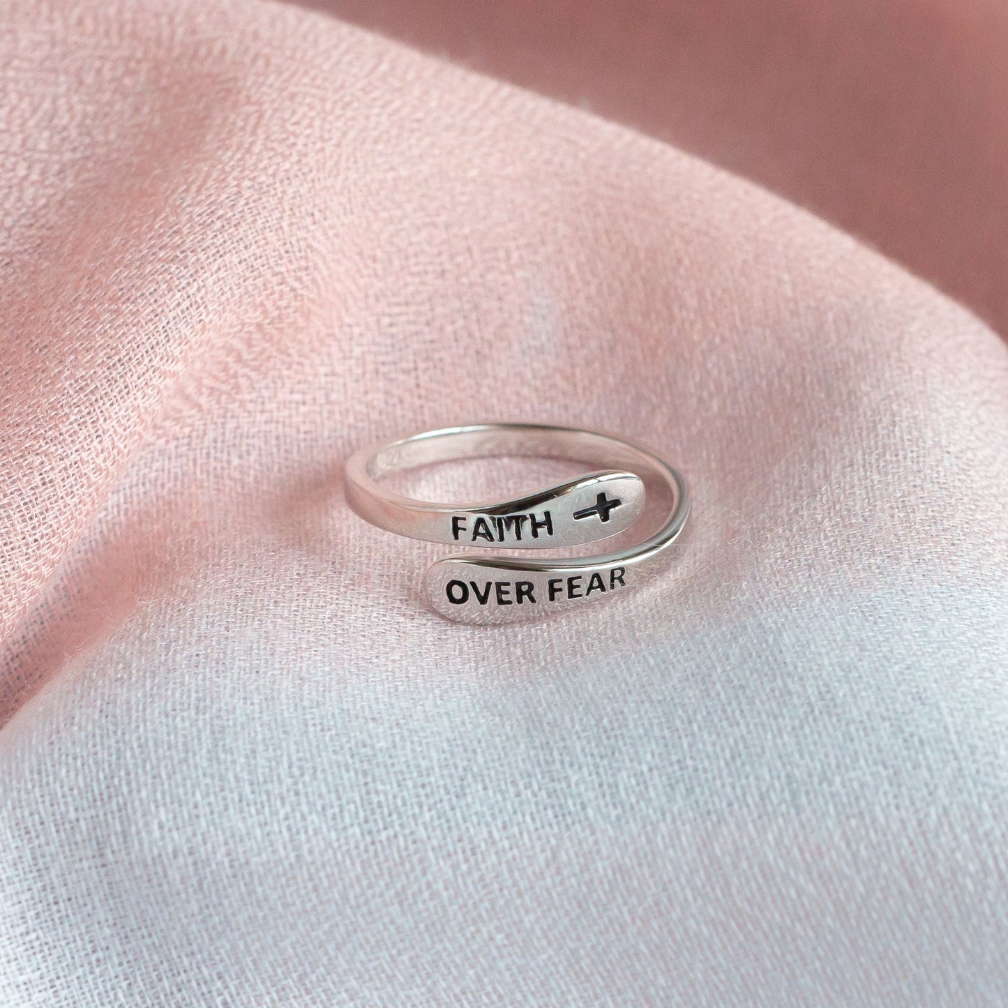 Faith Over Fear Ring